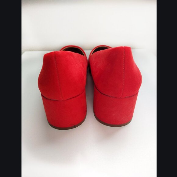 Vibrant Orange Block Heel Shoes, Joe Fresh, Women's 9, NWT - Picture 5 of 7